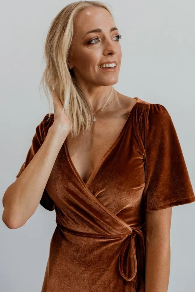 Meghan Velvet Wrap Maxi Dress Spice Women Baltic Born Wedding Guest Meghan Velvet Wrap Maxi Dress Spice Women Baltic Born Wedding Guest