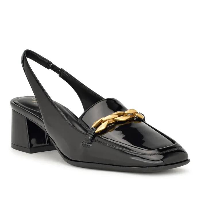 Mella 92159 Block Heel Slingbacks Black Women Nine West Slingbacks Mella 92159 Block Heel Slingbacks Black Women Nine West Slingbacks