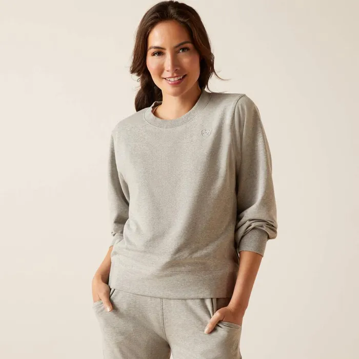 Memento Sweatshirt Heather Grey Women Ariat Sweatshirts and Hoodies