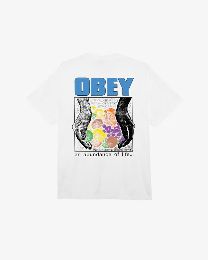 Men AN ABUNDANCE OF LIFE HEAVYWEIGHT TSHIRT Adventure Green OBEY Clothing TSHIRTS Men AN ABUNDANCE OF LIFE HEAVYWEIGHT TSHIRT Adventure Green OBEY Clothing TSHIRTS