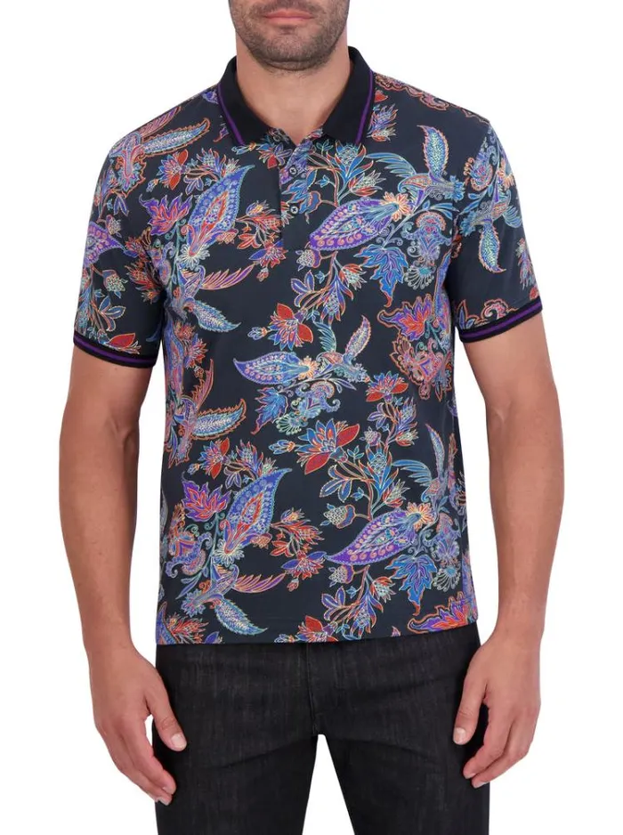 Men ASCONA KNIT POLO Multi Robert Graham Sweaters and Knits