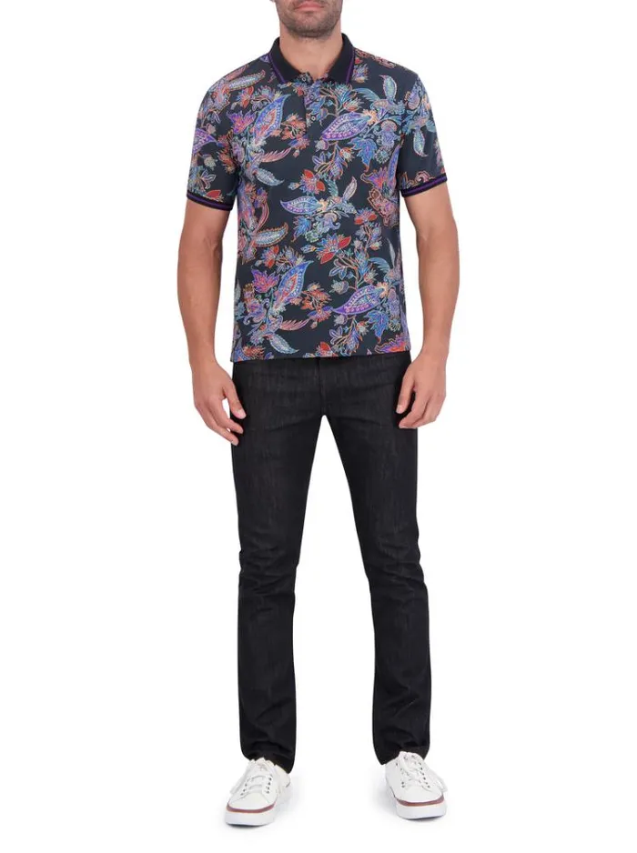 Men ASCONA KNIT POLO Multi Robert Graham Sweaters and Knits