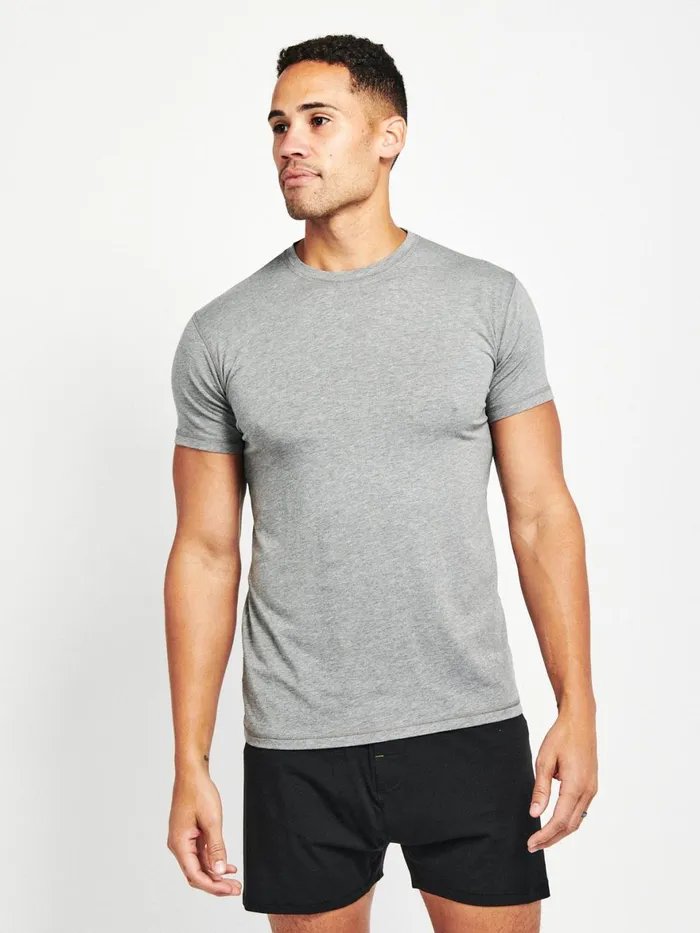 Men BamBare Bamboo Comfort Crew Neck Undershirt Tasc Performance Underwear Socks