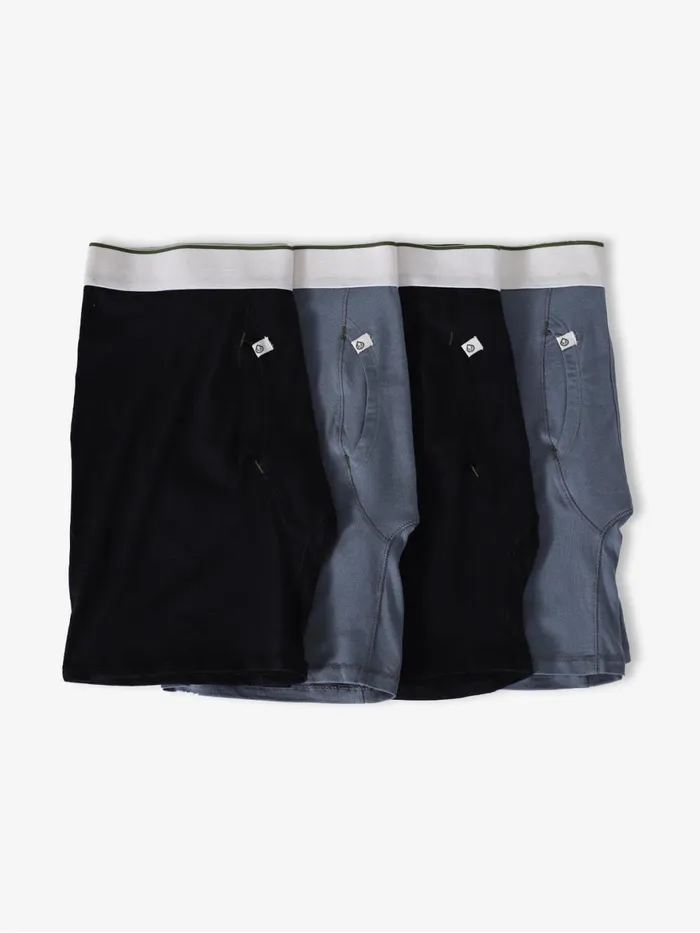 Men BamBare Boxer Brief 4 Pack Tasc Performance Underwear Socks Men BamBare Boxer Brief 4 Pack Tasc Performance Underwear Socks
