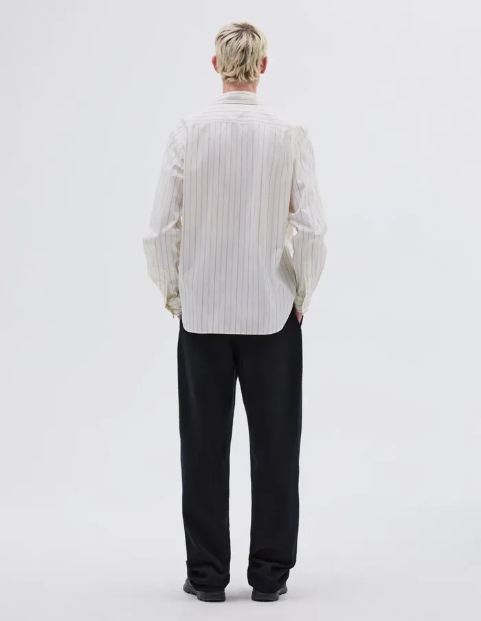 Men Basic Shirt Off White Black Margaret Howell Shirts