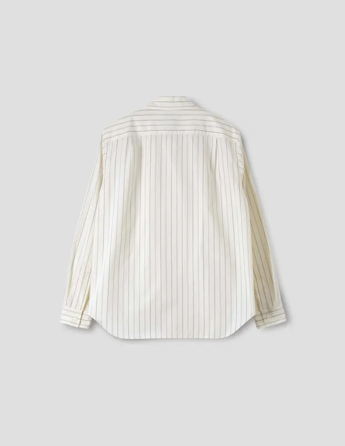Men Basic Shirt Off White Black Margaret Howell Shirts