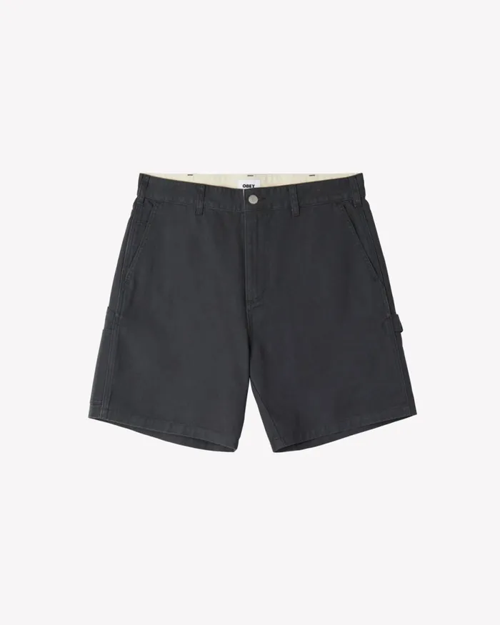 Men BIG TIMER CARPENTER SHORT Black OBEY Clothing BOTTOMS