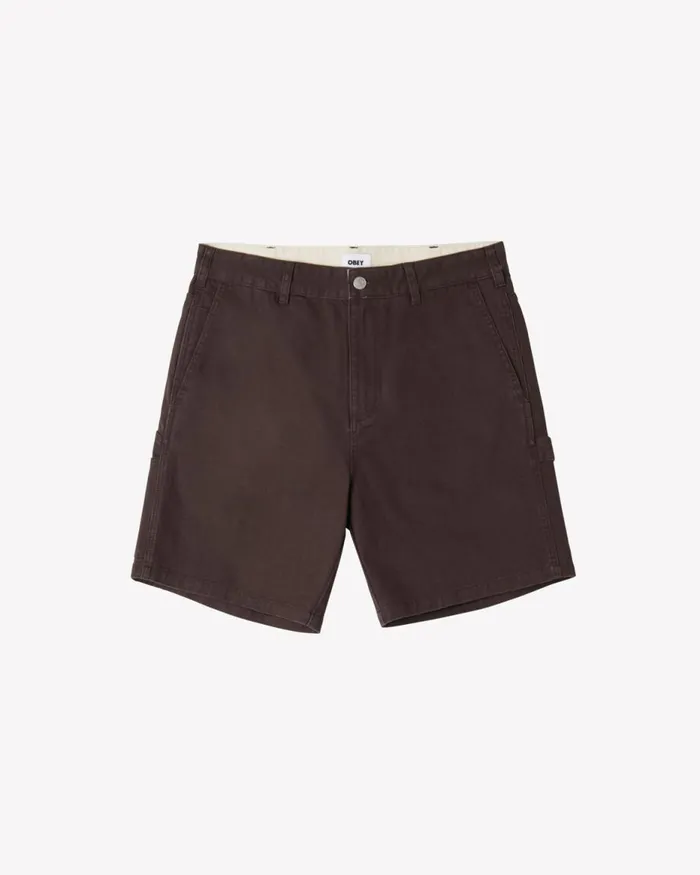 Men BIG TIMER CARPENTER SHORT Black OBEY Clothing BOTTOMS