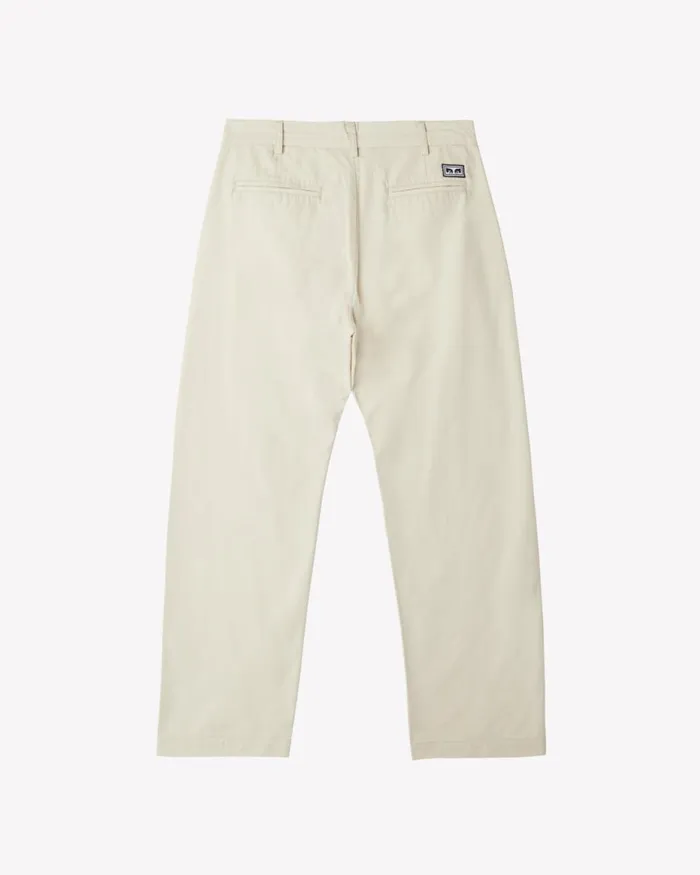 Men BIG TIMER POPLIN WORK PANT Clay OBEY Clothing BOTTOMS