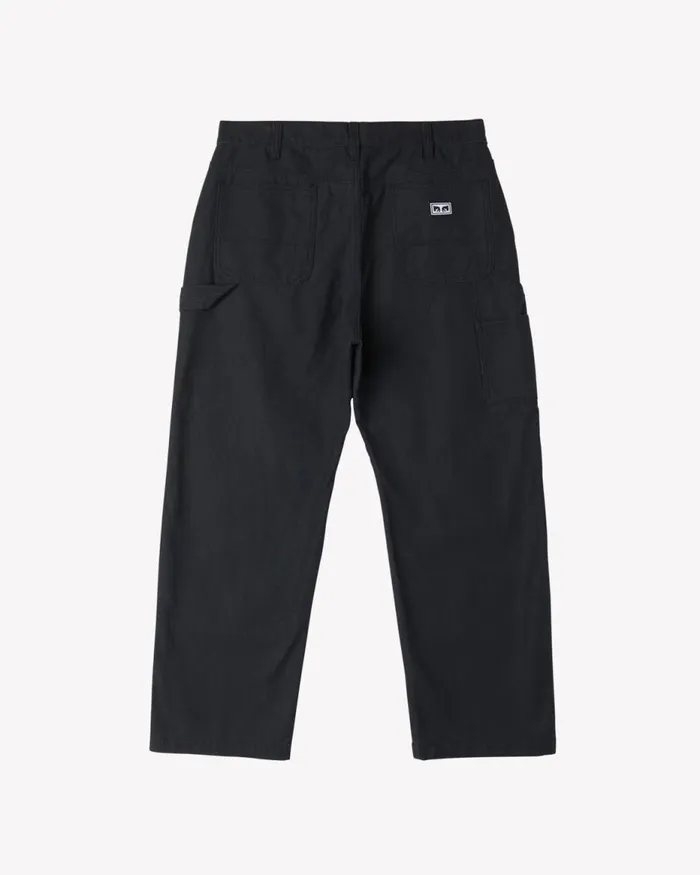 Men BIG TIMER TWILL DOUBLE KNEE PANT Unbleached OBEY Clothing BOTTOMS