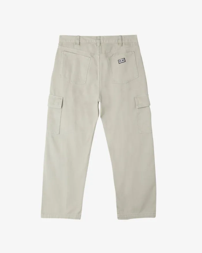Men BIGWIG CARGO DENIM PANT Silver Grey OBEY Clothing Denim