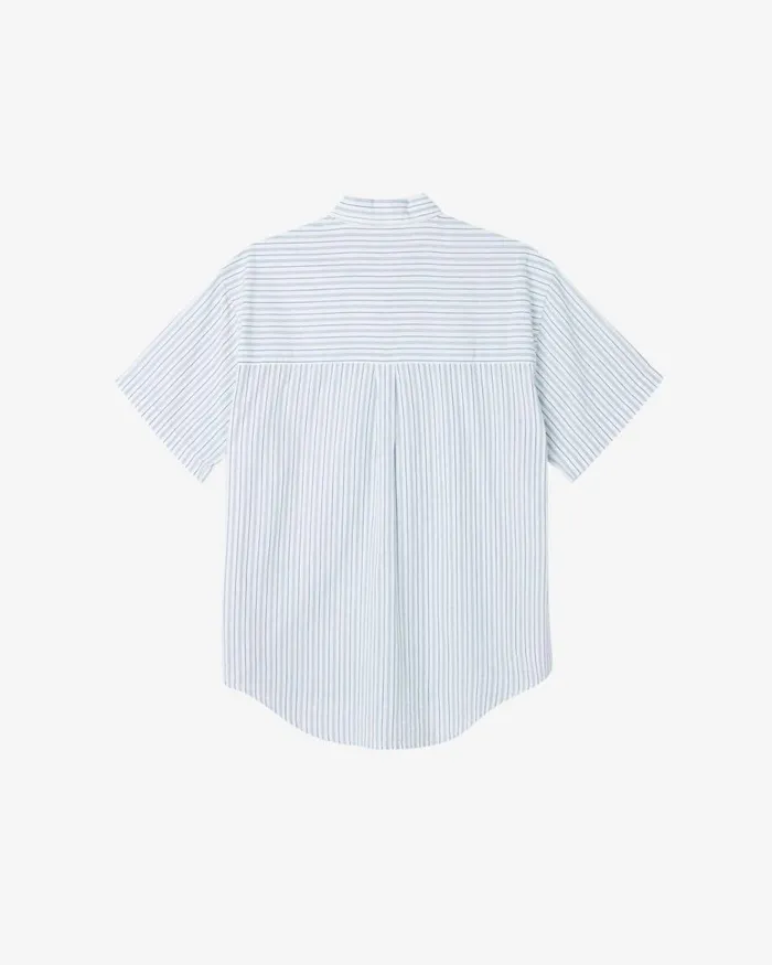 Men BIGWIG STELLAR SS SHIRT Surf Blue Multi OBEY Clothing TOPS