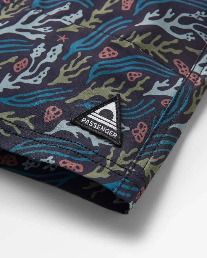 Men Bottoms Passenger Porto Recycled All Purpose Swim Short Ocean Current Black Ocean Current Black