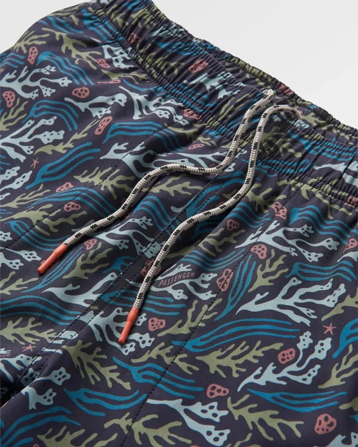 Men Bottoms Passenger Porto Recycled All Purpose Swim Short Ocean Current Black Ocean Current Black