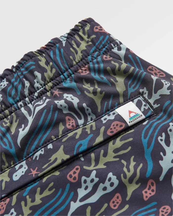 Men Bottoms Passenger Porto Recycled All Purpose Swim Short Ocean Current Black Ocean Current Black