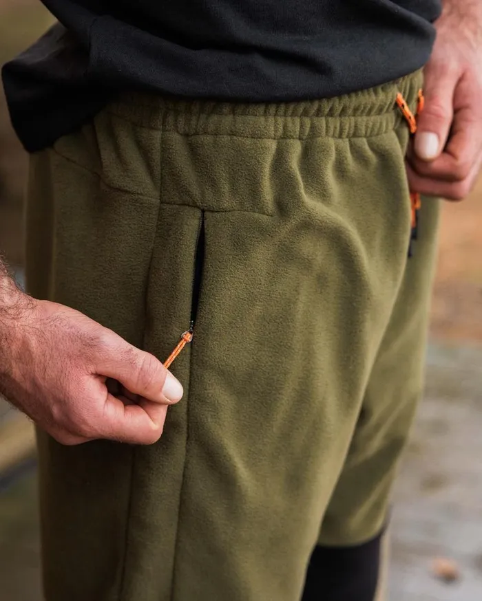 Men Bottoms Passenger Set Off Recycled Polar Fleece Jogger True Black Khaki True Black Khaki