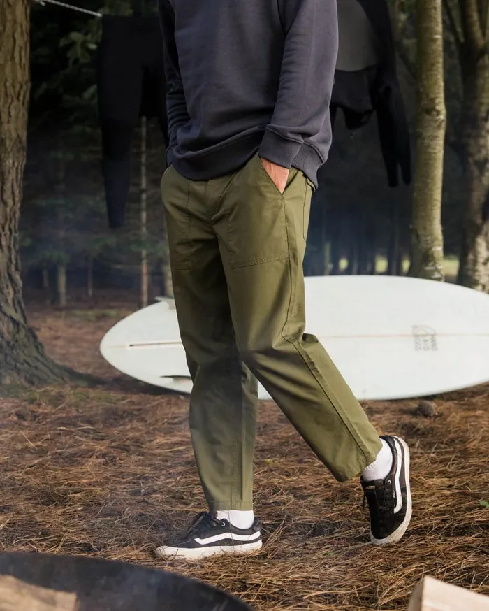 Men Bottoms Passenger Timeless Crop Trouser Khaki Khaki