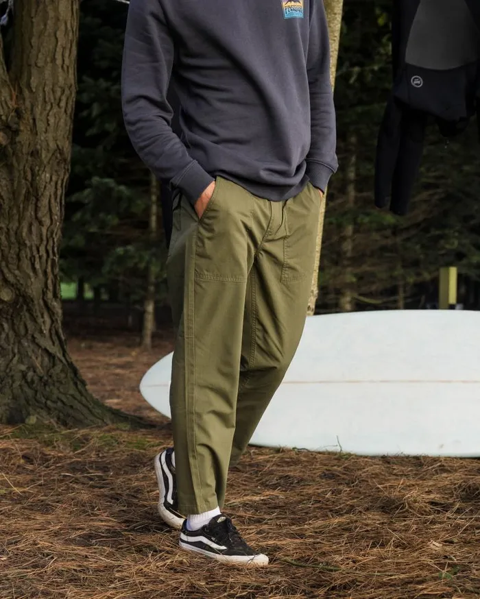 Men Bottoms Passenger Timeless Crop Trouser Khaki Khaki