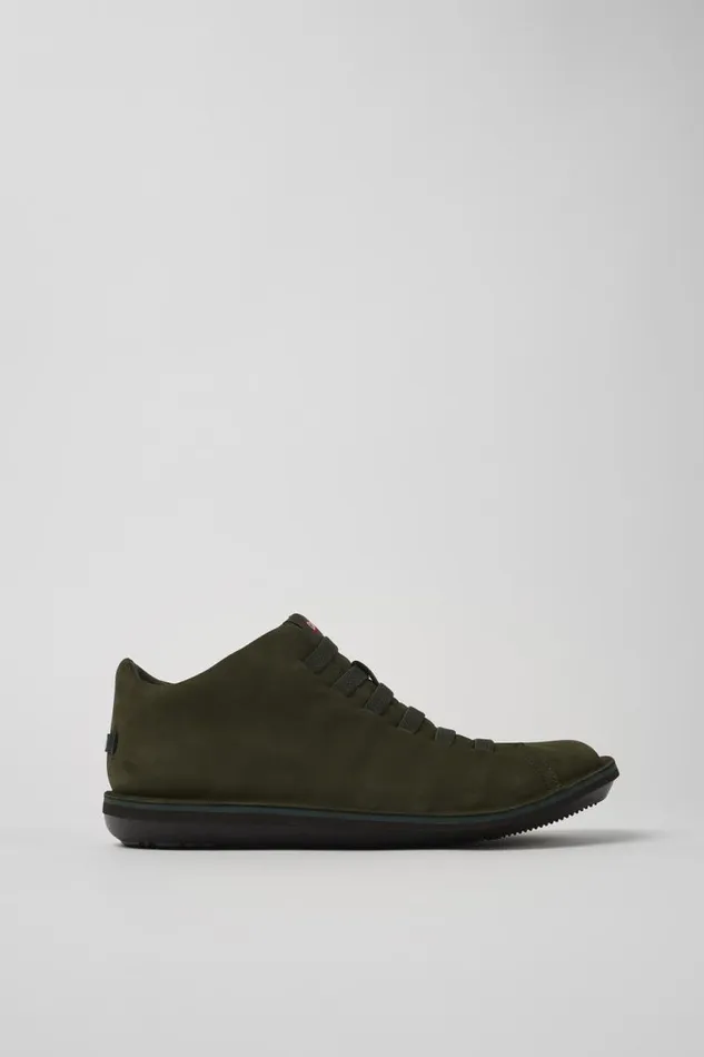Men Camper Ankle Boots Beetle Green Nubuck Sneakers Men Camper Ankle Boots Beetle Green Nubuck Sneakers