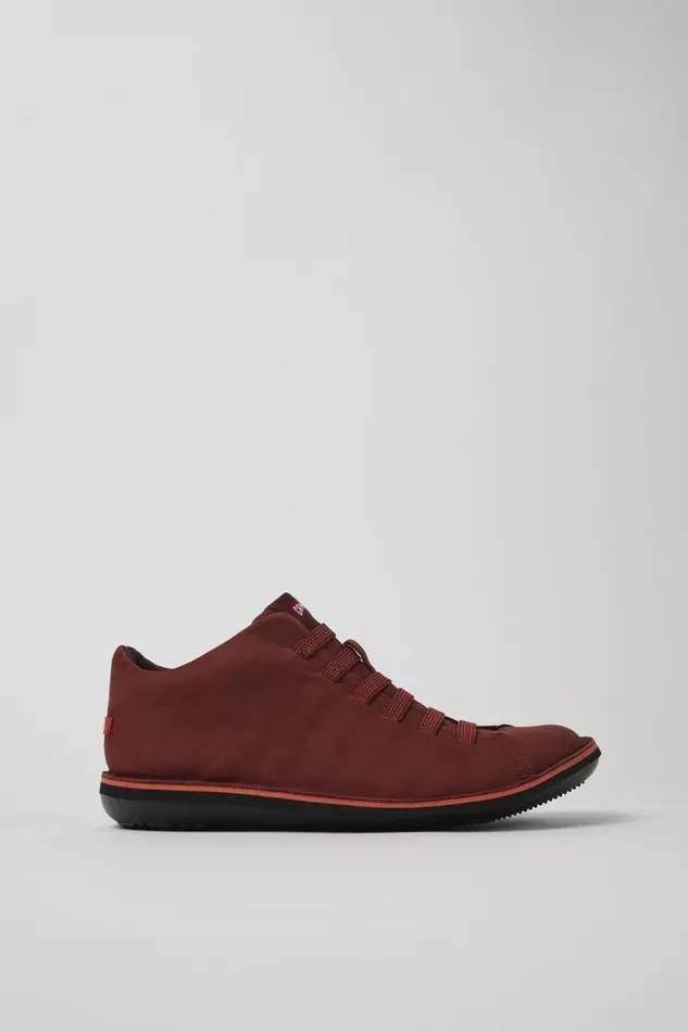 Men Camper Ankle Boots Beetle Red Nubuck Sneakers Men Camper Ankle Boots Beetle Red Nubuck Sneakers