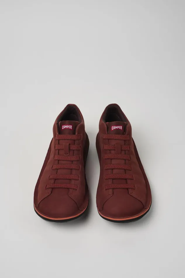 Men Camper Ankle Boots Beetle Red Nubuck Sneakers Men Camper Ankle Boots Beetle Red Nubuck Sneakers