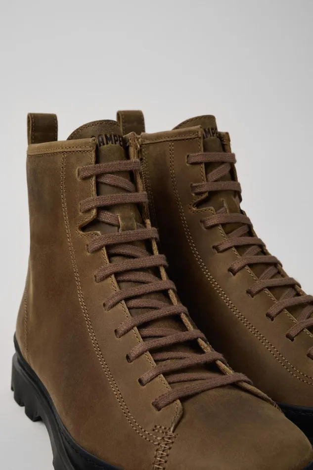 Men Camper Ankle Boots Brutus Medium Lace Boot