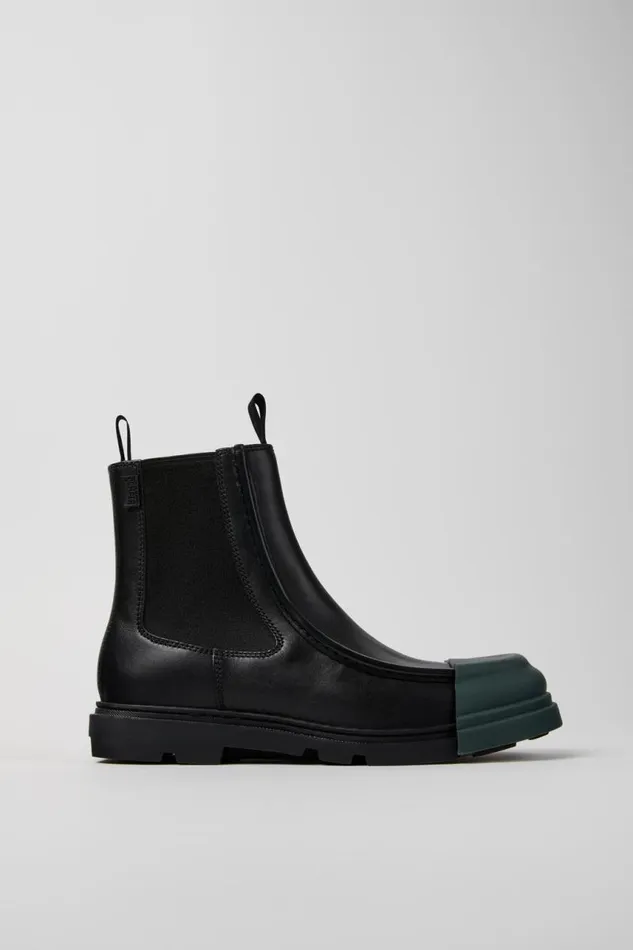 Men Camper Ankle Boots Junction Black Leather Ankle Boot Men Camper Ankle Boots Junction Black Leather Ankle Boot