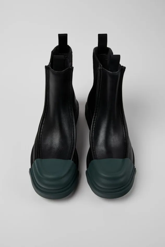 Men Camper Ankle Boots Junction Black Leather Ankle Boot Men Camper Ankle Boots Junction Black Leather Ankle Boot