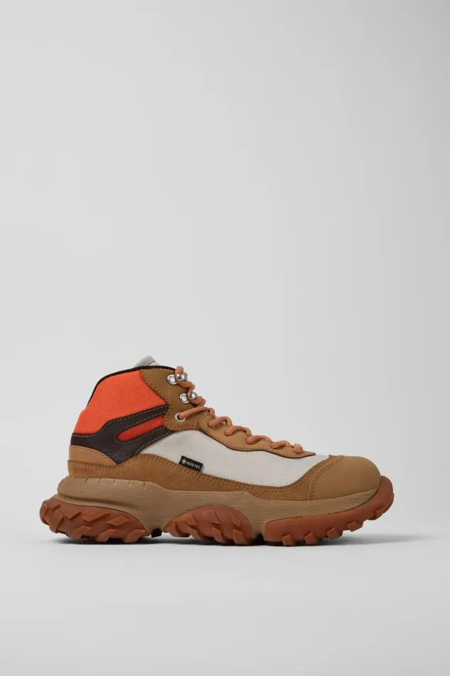Men Camper Ankle Boots Karst Trek GORETEX Brown And Gray Ankle Boots Men Camper Ankle Boots Karst Trek GORETEX Brown And Gray Ankle Boots