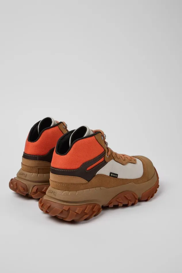 Men Camper Ankle Boots Karst Trek GORETEX Brown And Gray Ankle Boots Men Camper Ankle Boots Karst Trek GORETEX Brown And Gray Ankle Boots