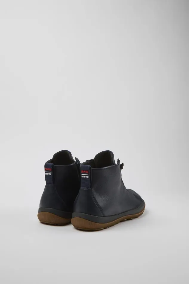 Men Camper Ankle Boots Peu Pista GORETEX Blue Leather Ankle Boots Men Camper Ankle Boots Peu Pista GORETEX Blue Leather Ankle Boots