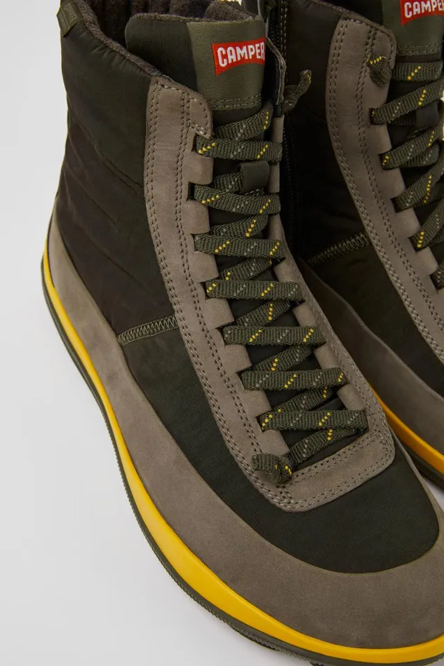 Men Camper Ankle Boots Peu Pista Green Boots
