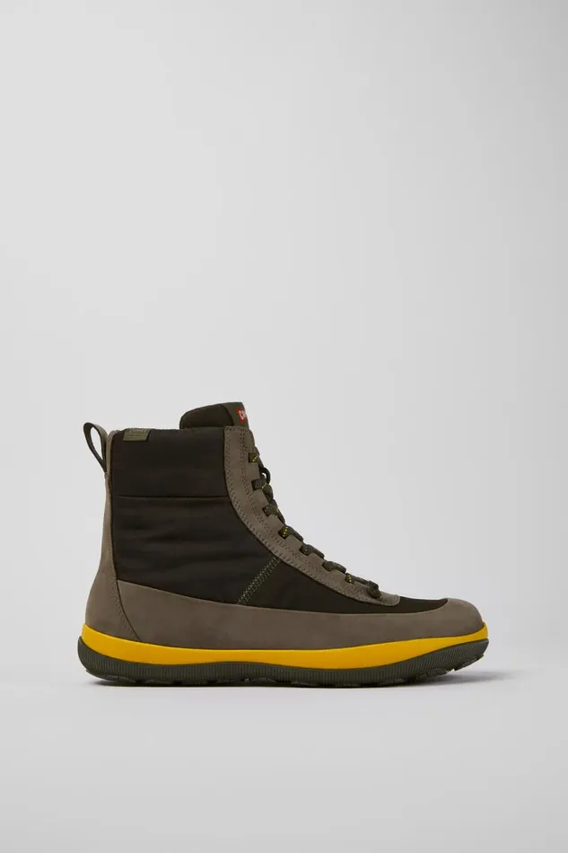 Men Camper Ankle Boots Peu Pista Green Boots Men Camper Ankle Boots Peu Pista Green Boots