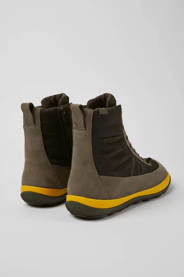 Men Camper Ankle Boots Peu Pista Green Boots Men Camper Ankle Boots Peu Pista Green Boots