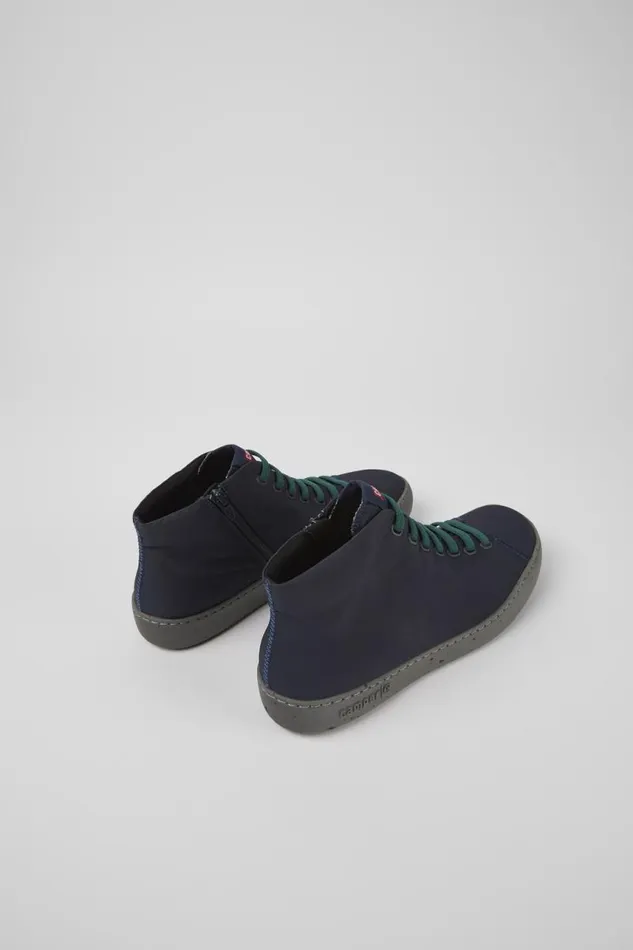 Men Camper Ankle Boots Peu Touring Blue Textile Ankle Boots Men Camper Ankle Boots Peu Touring Blue Textile Ankle Boots
