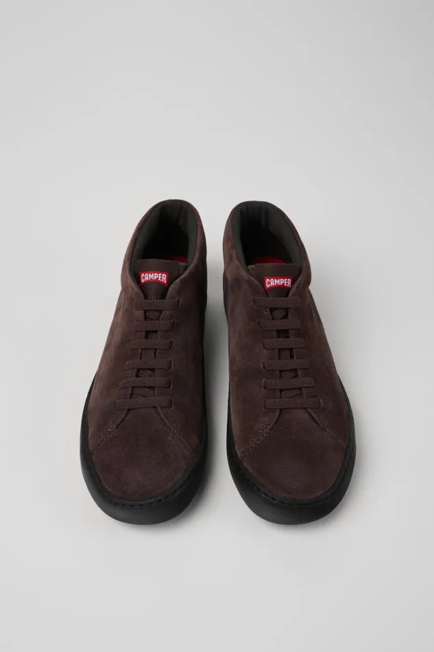 Men Camper Ankle Boots Peu Touring Brown Nubuck Sneakers Men Camper Ankle Boots Peu Touring Brown Nubuck Sneakers