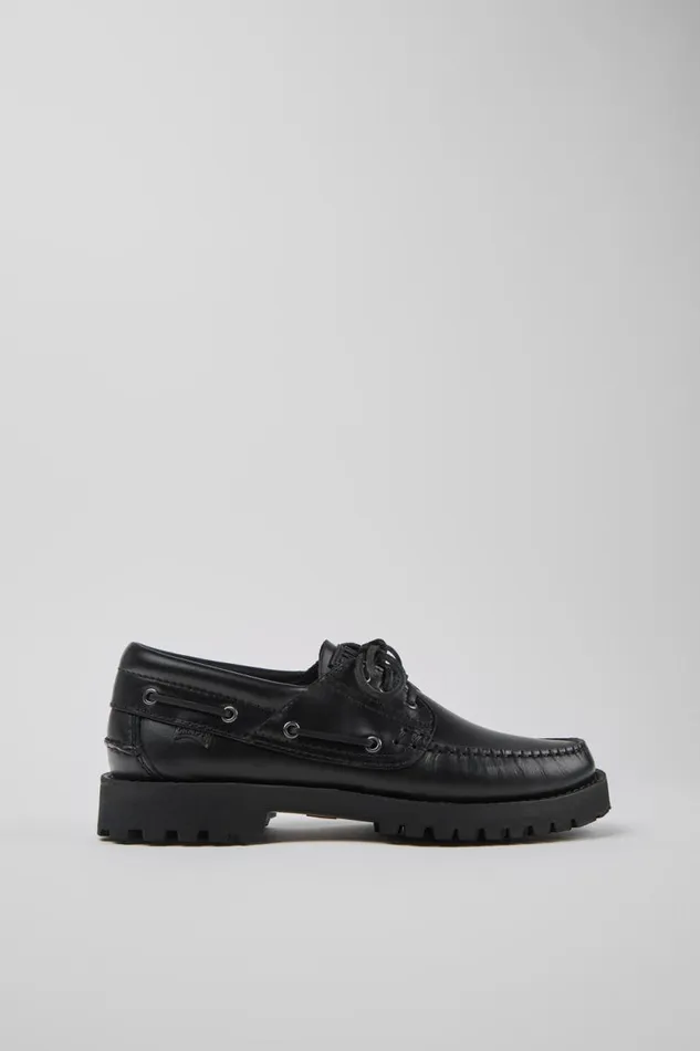 Men Camper Casual Shoes Nautico Black Boat Shoe Men Camper Casual Shoes Nautico Black Boat Shoe