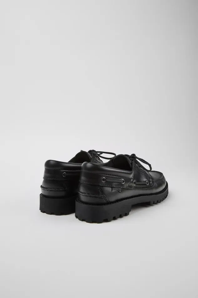 Men Camper Casual Shoes Nautico Black Boat Shoe Men Camper Casual Shoes Nautico Black Boat Shoe