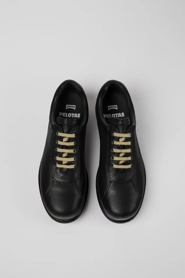 Men Camper Casual Shoes Pelotas Black Leather Shoes Men Camper Casual Shoes Pelotas Black Leather Shoes