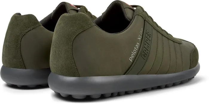 Men Camper Casual Shoes Pelotas XLite Green Textile And Nubuck Shoes Men Camper Casual Shoes Pelotas XLite Green Textile And Nubuck Shoes