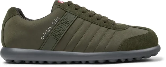 Men Camper Casual Shoes Pelotas XLite Green Textile And Nubuck Shoes Men Camper Casual Shoes Pelotas XLite Green Textile And Nubuck Shoes