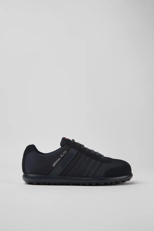 Men Camper Casual Shoes Pelotas XLite Navy Blue Textile And Nubuck Shoes Men Camper Casual Shoes Pelotas XLite Navy Blue Textile And Nubuck Shoes