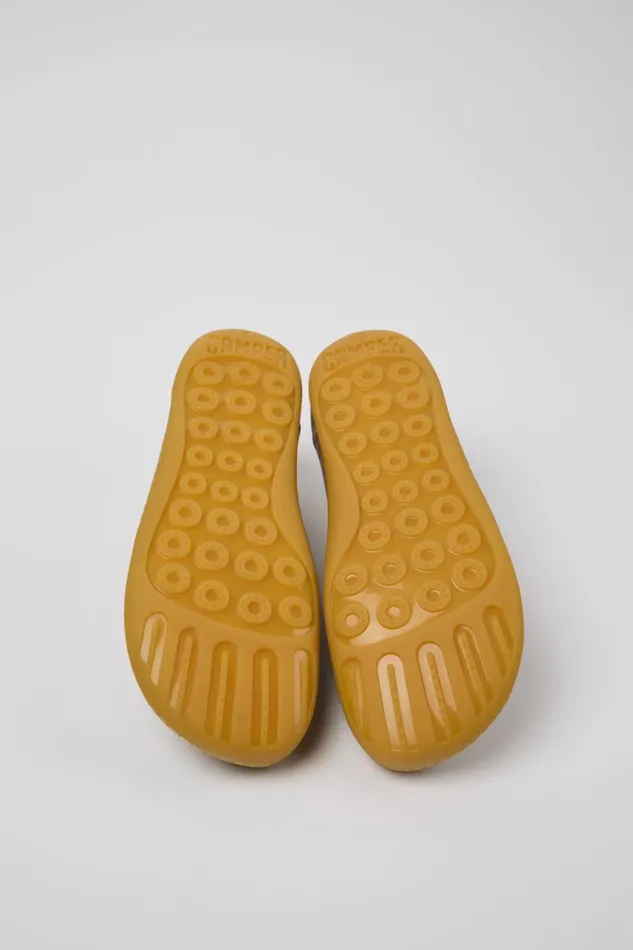 Men Camper Casual Shoes Peu Beige Leather Basket Men Camper Casual Shoes Peu Beige Leather Basket