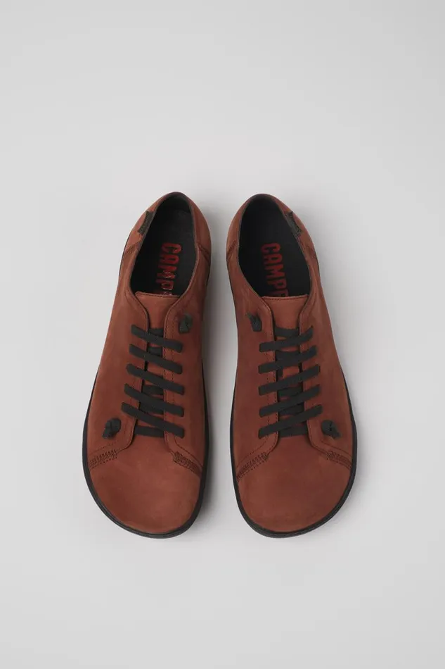 Men Camper Casual Shoes Peu Burgundy Nubuck Shoes Men Camper Casual Shoes Peu Burgundy Nubuck Shoes