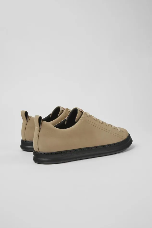 Men Camper Casual Shoes Runner Beige Nubuck Sneakers Men Camper Casual Shoes Runner Beige Nubuck Sneakers