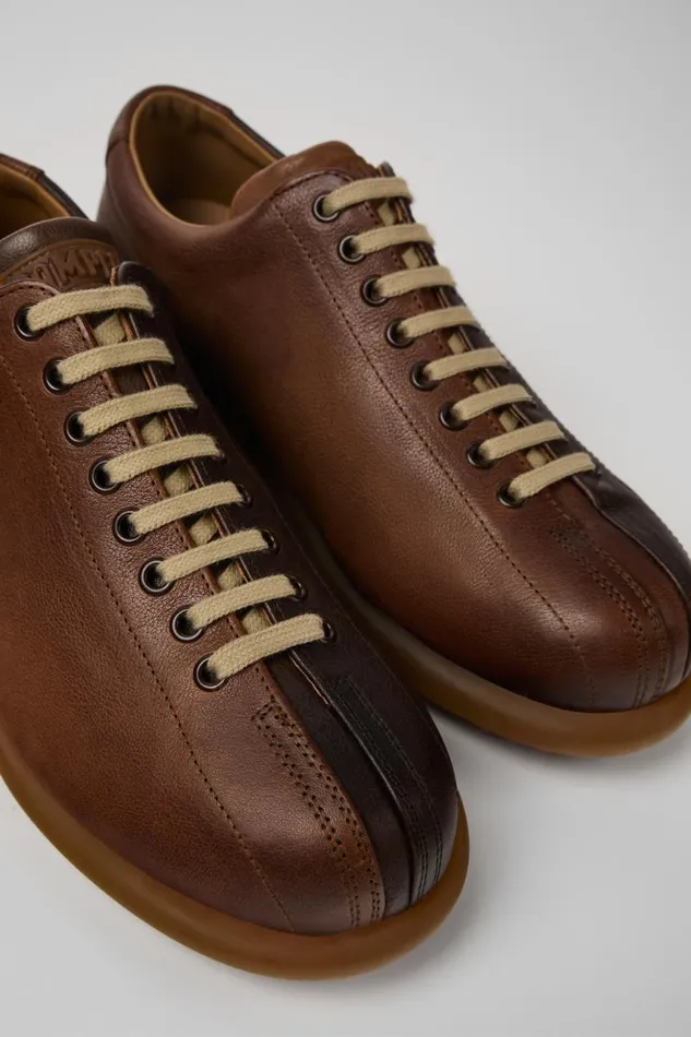 Men Camper Casual Shoes Twins Multicolored Leather Shoe