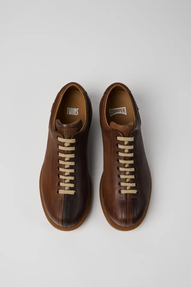 Men Camper Casual Shoes Twins Multicolored Leather Shoe Men Camper Casual Shoes Twins Multicolored Leather Shoe