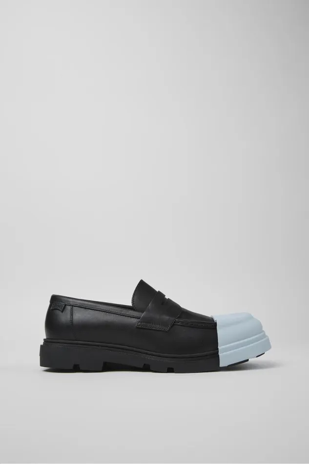 Men Camper Formal Shoes Junction Black Leather Moccasin Men Camper Formal Shoes Junction Black Leather Moccasin