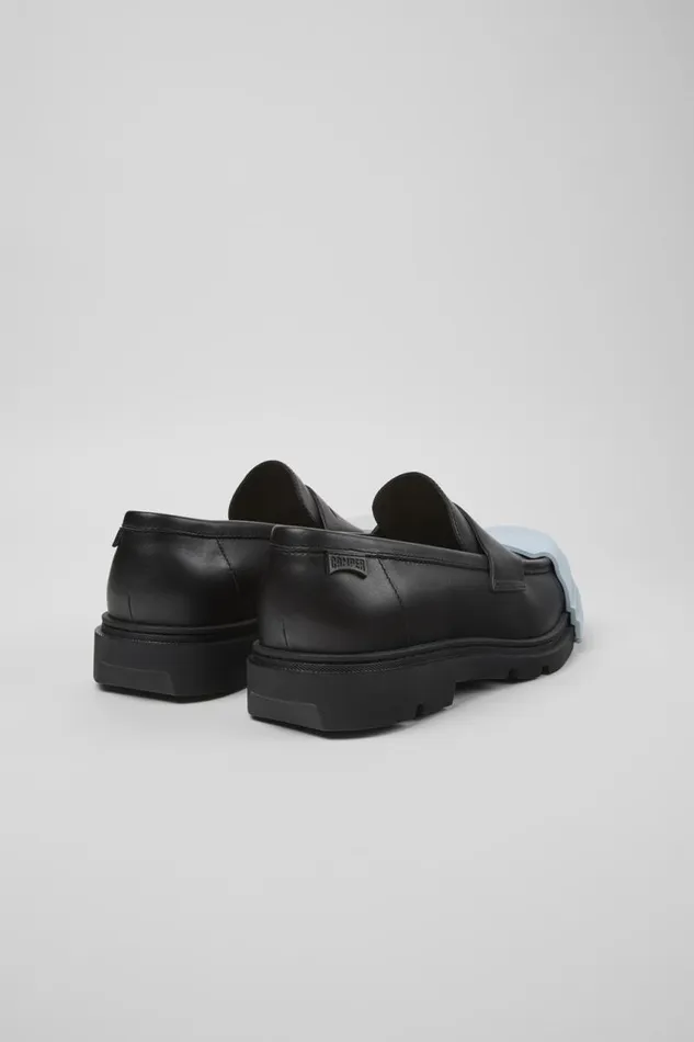 Men Camper Formal Shoes Junction Black Leather Moccasin Men Camper Formal Shoes Junction Black Leather Moccasin