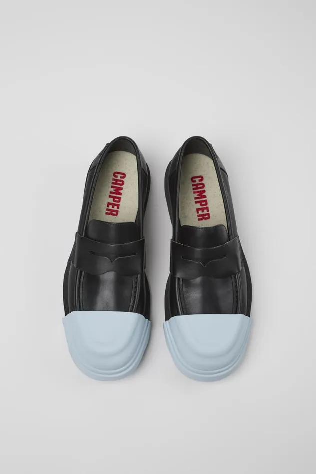 Men Camper Formal Shoes Junction Black Leather Moccasin Men Camper Formal Shoes Junction Black Leather Moccasin